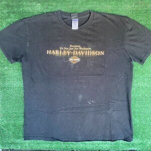 Vintage Y2K Harley Davidson Shirt Ontario Canada Biker Tee